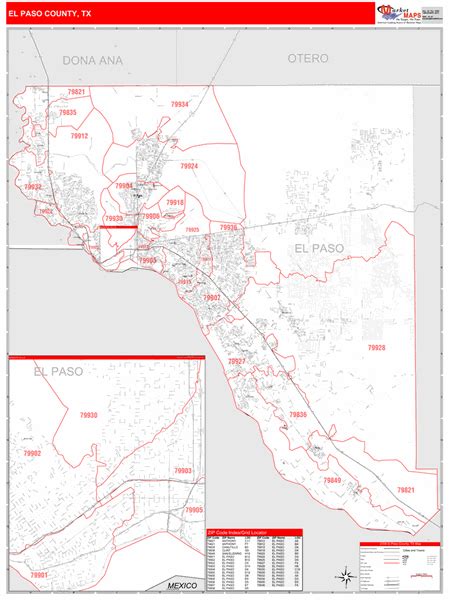 26 El Paso Tx Zip Code Map Maps Online For You
