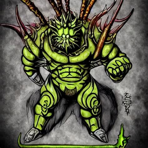 The Chaos God Nurgle Anime Art Style Highly Stable Diffusion Openart