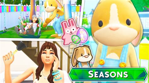 Its Eggster🐣 The Flower Bunny Came🐰 The Sims 4 Seasons 6 Youtube