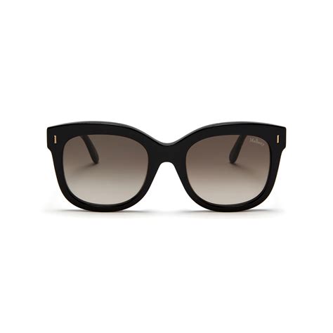 mulberry charlotte sunglasses in black acetate lyst