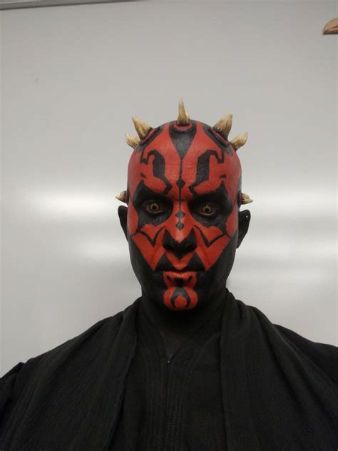 My Friend Dressed Up As Darth Maul For Work Today His Cosplay Is R