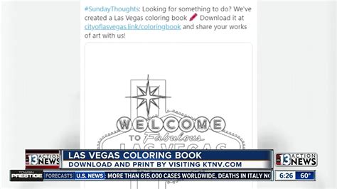 City Of Las Vegas Debuts Coloring Book Youtube