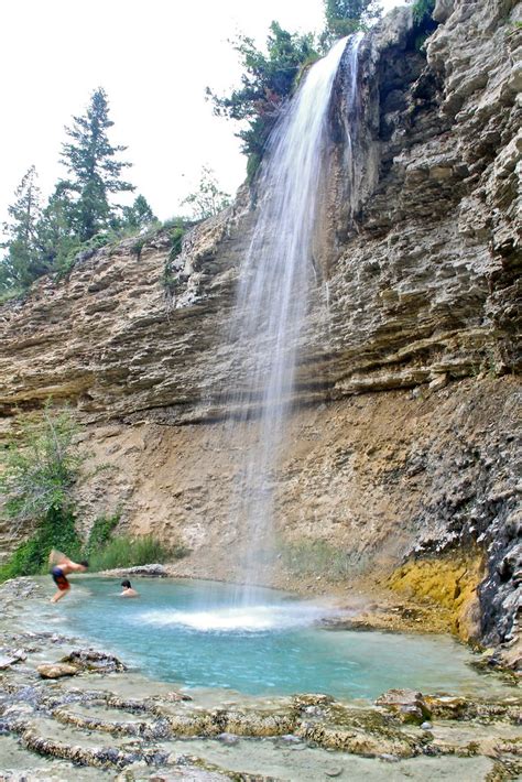 Fairmont Hot Springs Hot Water Waterfall Try It Some Time John