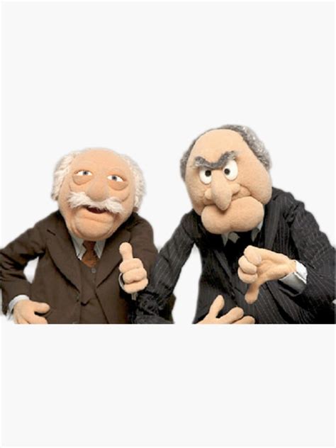 Statler And Waldorf Sticker For Sale By Natureworldart Redbubble