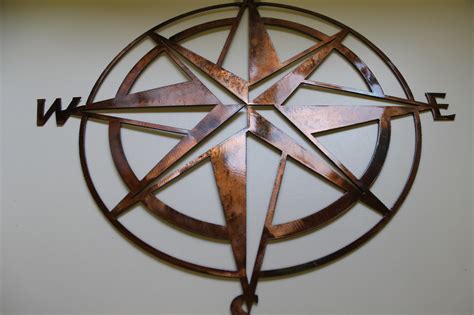 Nautical star home decor items that match your character and. Nautical COMPASS ROSE WALL ART DECOR 40" copper/bronze plated - Sculptures & Figurines