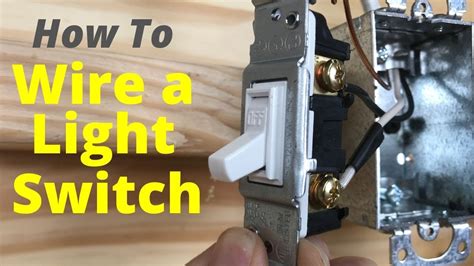 How To Wire A Light Switch Single Pole Wiring Instructions Youtube