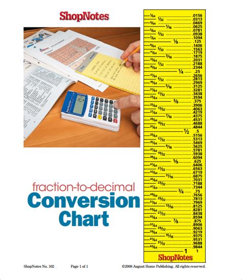 9 Sample Decimal To Fraction Charts Sample Templates