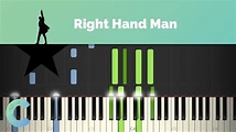 Hamilton - Right Hand Man Piano Tutorial - YouTube