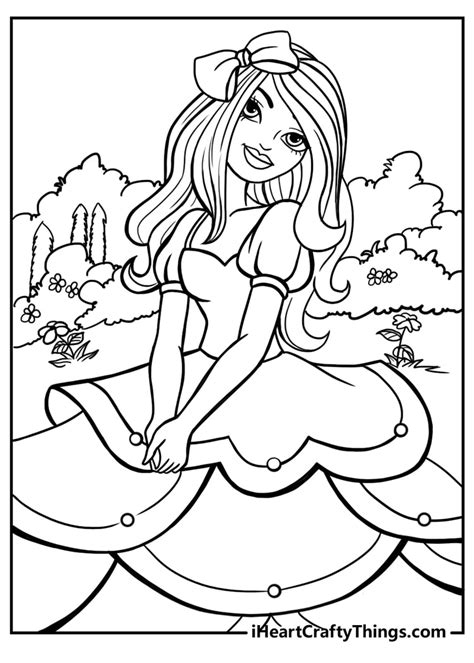 Printable Coloring Pages For Girls Barbie