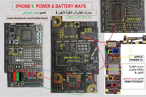 Key component placing (battery side). IPHONE 6 All SCHEMATIC Diagram 100% Working Jumper
