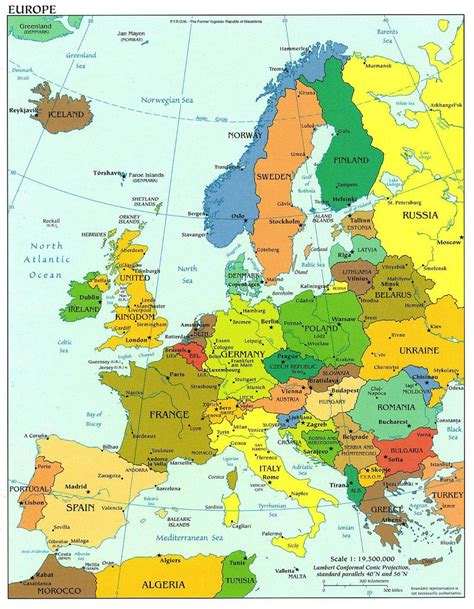 Map Of Europe Map Of Europe Europe Map