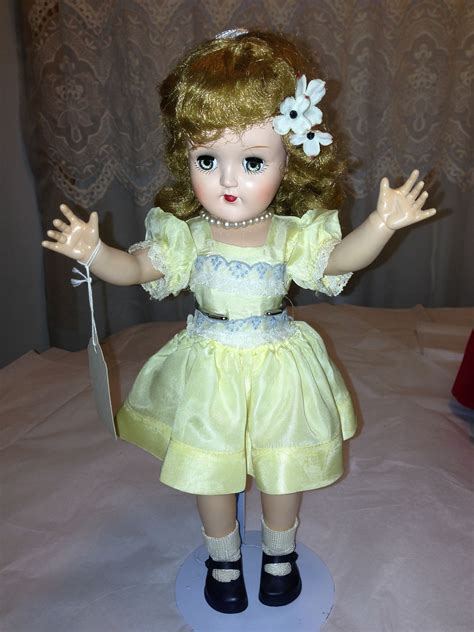 Original IDEAL TONI 1950s Doll Vintage Dolls Yellow Dress Dolls