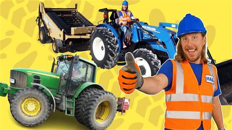 Tractors For Kids Handyman Hal Uses Amazing Tractors For Work 🚜 Youtube