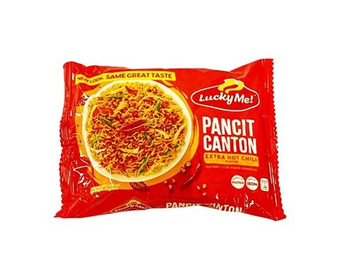 Lucky Me Instant Pancit Canton Extra Hot Chili Flavor G