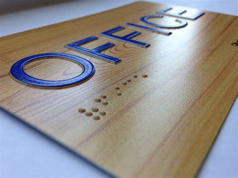 Custom Braille Sign Your Design On Ada Compliant Sign