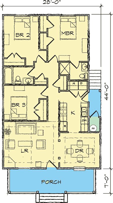 Plan 10045tt Classic Single Story Bungalow Building Plans House
