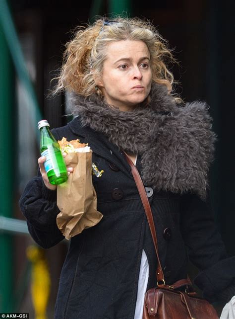 Helena Bonham Carter Flaunts Her Eclectic Style While Enjoying A