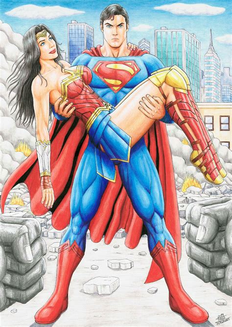 Browse superman wonder woman kiss pictures, photos, images, gifs, and videos on photobucket WONDER WOMAN AND SUPERMAN by TIAGO FERNANDES | Wonder ...