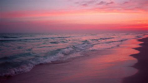 Pink Beach Pastel Sunset Hd Wallpaper Pxfuel