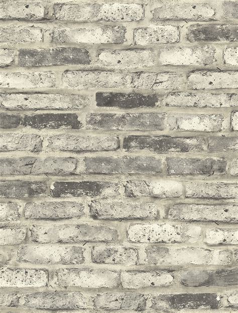 Sample Vintage Brick Wallpaper In Washed Grey From The Vintage Home 2