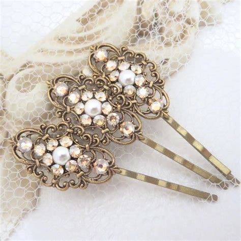 Wedding Hair Pins Bridal Hair Pins Bobby Pins Swarovski Crystal Pins