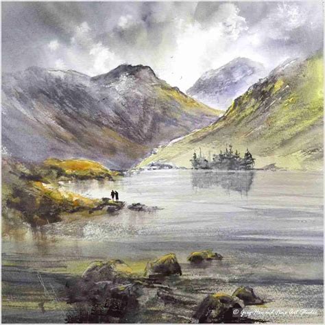 Watercolor Painting Lake District Watercolour Original No3 Art