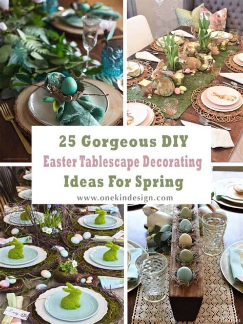 25 Gorgeous Diy Easter Tablescape Decorating Ideas For Spring Easter Table Settings Easter