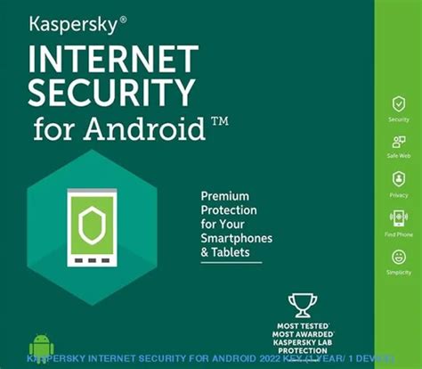 Kaspersky Internet Security For Android 2022 Key 1 Year 1 Device At