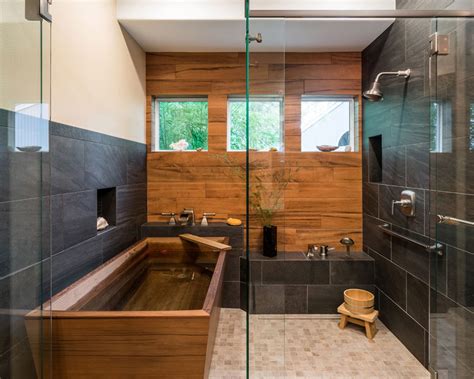 Japanese Inspired Bathroom Elegant Modern Bathroom Design Blending