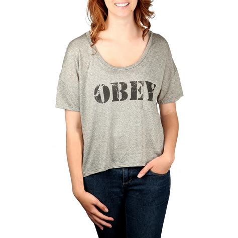 Obey Clothing Army Gym T Shirt Womens Evo Outlet