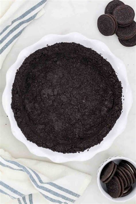 Easy Oreo Cookie Crust 10 Minute Recipe Baked Or No Bake