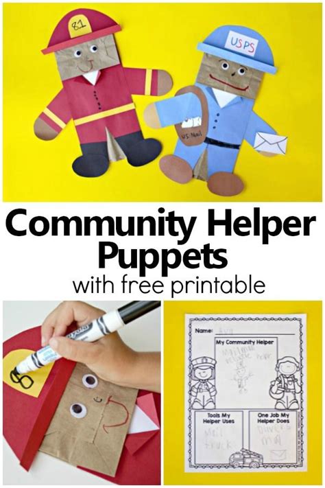 Community Helper Puppets Fantastic Fun And Learning Community Helpers