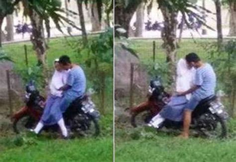 Foto Hot Sepasang Pelajar Nekat Mesum Diatas Motor Hebohkan Netizen