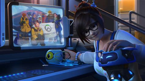 Desktop Wallpaper Mei Video Game Overwatch Hd Image Picture