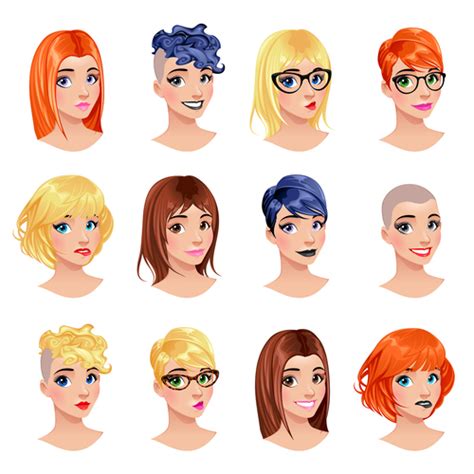 Discover 153 Cartoon Female Hairstyles Best Vn