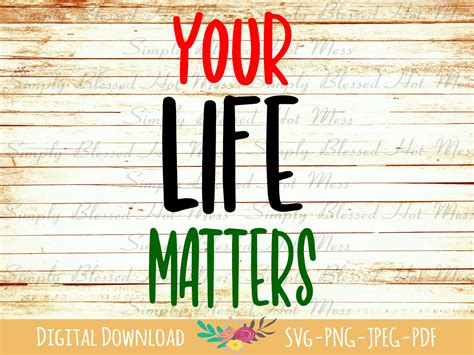 Your Life Matters Svg African American Lives Matter Svg Etsy