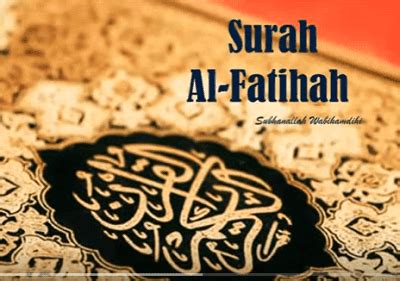 Surat Surah Al Fatihah Arab Terjemahan Dan Latinnya Artiini Com