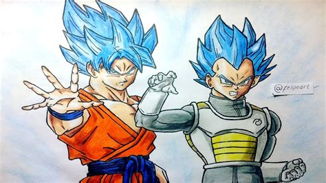 Como Dibujar A Goku Y Vegeta Super Saiyan Blue How To Draw Goku Images My Xxx Hot Girl
