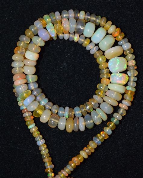 3445cts Ethiopian Opal Bead Round Size 3 5mm Beaded Bracelets