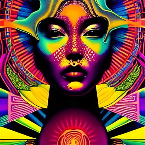 Psychedelic Wall Art Niche Canvas Psychedelic Art Psychedelic