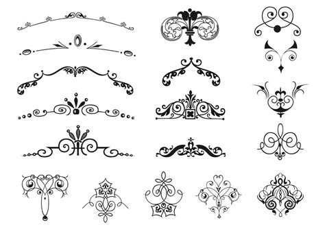 Vintage Border And Ornament Vector Pack 56931 Vector Art At Vecteezy