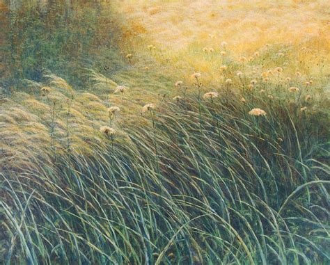 Grass In Field Of Light Painting By Hugh Castagnari