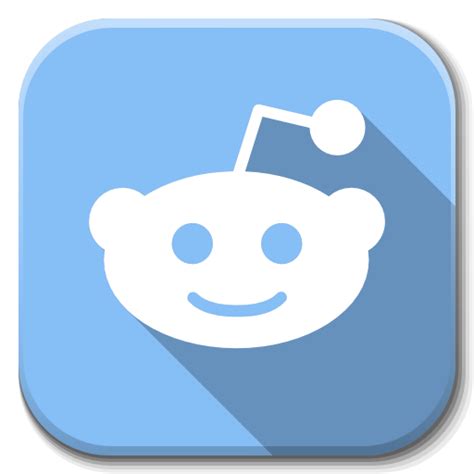 Ios 7 style social media icons. Blue reddit icon #25859 - Free Icons and PNG Backgrounds