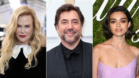 Academy Award Winners Nicole Kidman And Javier Bardem Along With John Lithgow Nathan Lane And