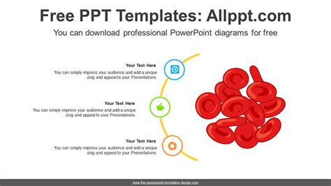 Red Blood Cells Powerpoint Diagram Template For Free