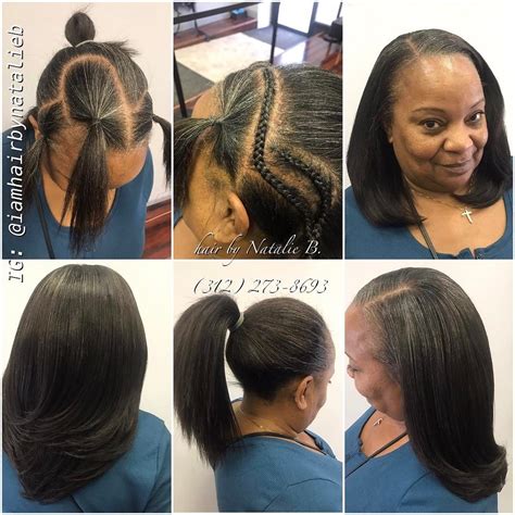 Mature And Classy Perfect Pony Sew In Hair Weave By Natalie B