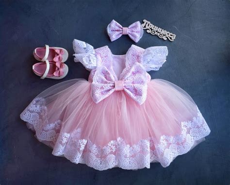 Blush Pink Flower Girl Dress Tulle Party Dress Tutu Dress Etsy