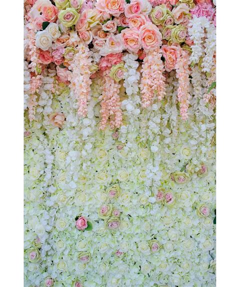 Wedding Party Photography Backdrops 3d Pink Flowers Wall Photo Etsy