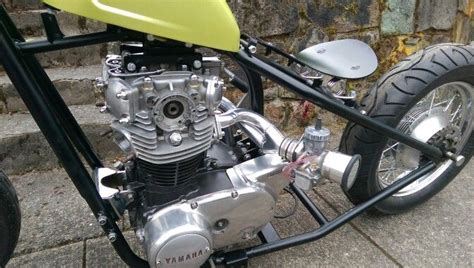 Yamaha Xs650 Engine With A 2 Into 1 Manifold And 36mm Mikuni Carb