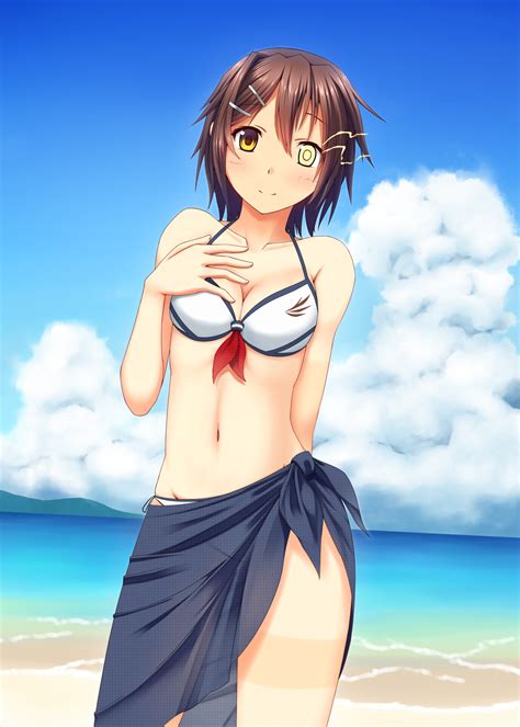 Fondos De Pantalla Furutaka Kancolle Colecci N Kantai Chicas Anime Bikini Escote X